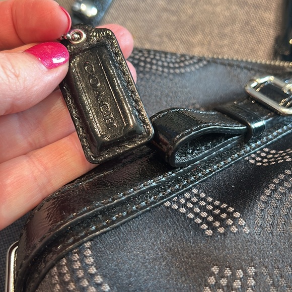 Coach Madison Dotted OP Art Sophia Satchel 15935 - Picture 3 of 7